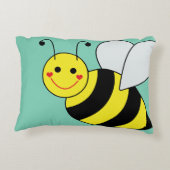 Cute Bumble Bee Persoonlijk Accent Kussen (Achterkant)