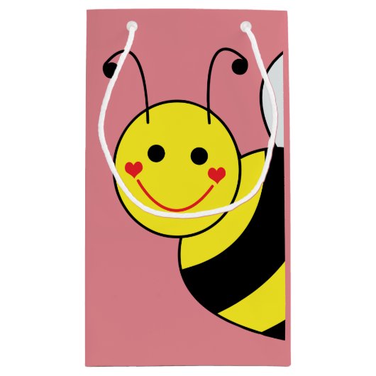 Cute Bumble Bee Persoonlijk Klein Cadeauzakje (Achterkant)
