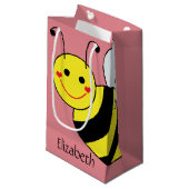 Cute Bumble Bee Persoonlijk Klein Cadeauzakje (Voorkant Gekanteld)