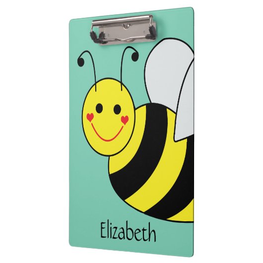 Cute Bumble Bee Persoonlijk Klembord (Links)