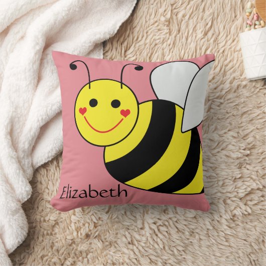 Cute Bumble Bee Persoonlijk Kussen (Deken)