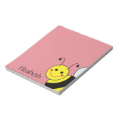 Cute Bumble Bee Persoonlijk Notitieblok (Linkerzijde)