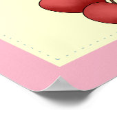 Cute Bumble Bee Persoonlijk Poster (Hoek)