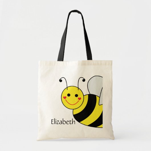 Cute Bumble Bee Persoonlijk Tote Bag (Voorkant)