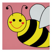 Cute Bumble Bee Poster (Voorkant)