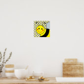 Cute Bumble Bee Poster (Keuken)