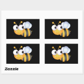 Cute Bumble Bee Rechthoekige Sticker (Vel)
