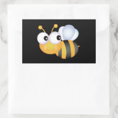 Cute Bumble Bee Rechthoekige Sticker (Tas)
