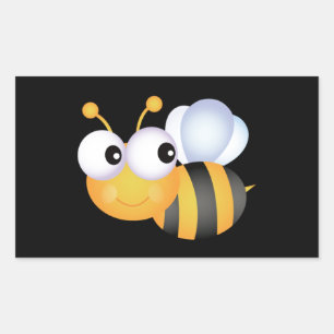 Cute Bumble Bee Rechthoekige Sticker