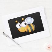Cute Bumble Bee Rechthoekige Sticker (Envelop)