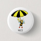 Cute Bumble Bee Ronde Button 3,2 Cm (Voorkant)