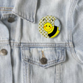 Cute Bumble Bee Ronde Button 5,7 Cm (In situ)