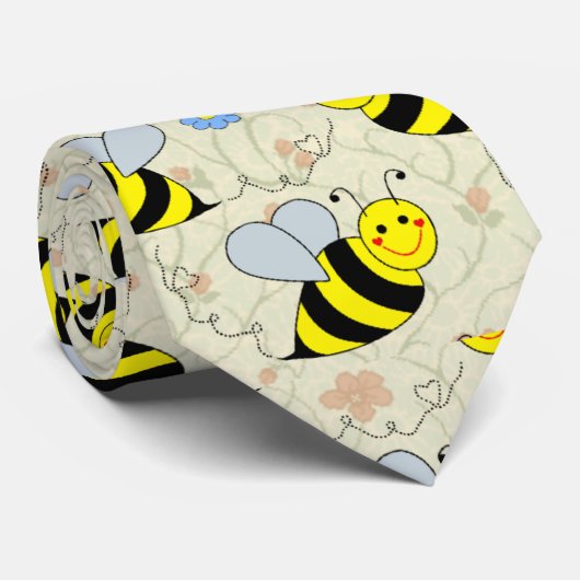 Cute Bumble Bee Stropdas (Opgerold)