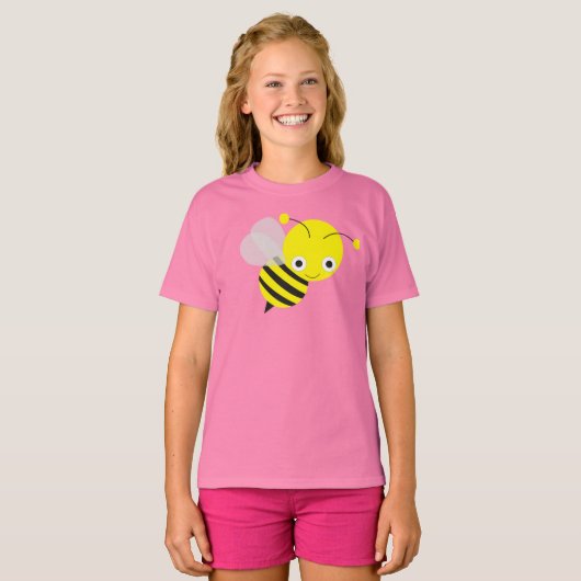 Cute Bumble Bee T-shirt (Voorkant volledig)