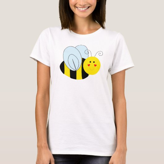 Cute Bumble Bee T-shirt (Voorkant)