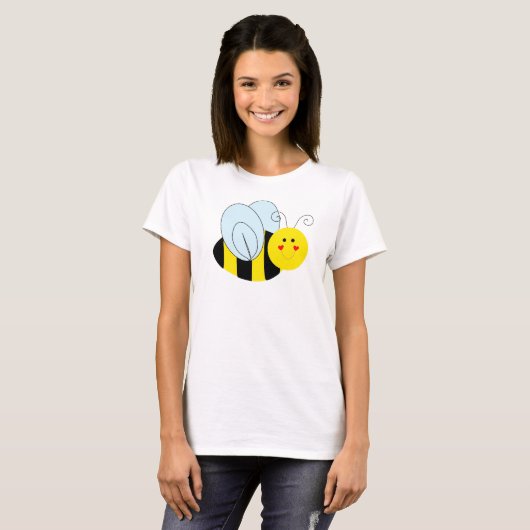 Cute Bumble Bee T-shirt (Voorkant volledig)