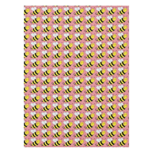 Cute Bumble Bee Tafelkleed (Voorkant)