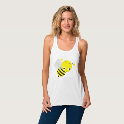 Cute Bumble Bee Tanktop (Volledige Voorkant)