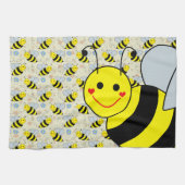 Cute Bumble Bee Theedoek (Horizontaal)