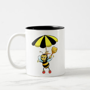 Cute Bumble Bee Two-Tone Coffee Mok