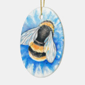 Cute Bumble Bee Waterverf Art Keramisch Ornament (Links)