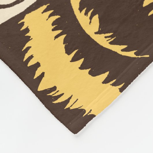 Cute Bumble Bees Illustration - Personalized Fleece Deken (Hoek)