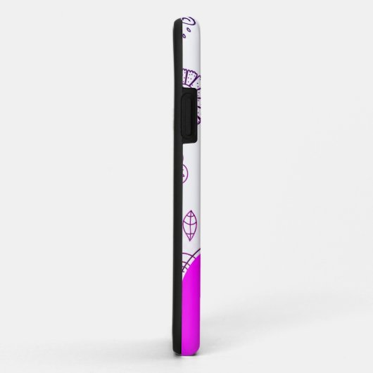 Cute Bumble bees iPhone Case (Achterkant/rechts)