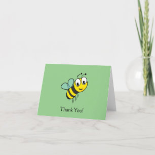 Cute Bumble Honey Bee Dank je creditcard Bedankkaart