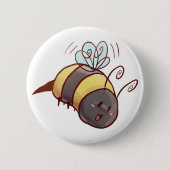 Cute Bumblebee Ronde Button 5,7 Cm (Voorkant)