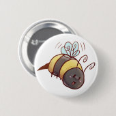 Cute Bumblebee Ronde Button 5,7 Cm (Voorkant /achterkant)