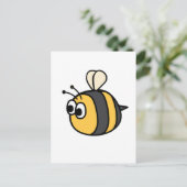 Cute Bumblebee Sierkussen Briefkaart (Staand voorkant)
