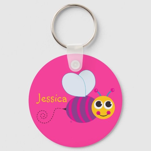 Cute Bumblebee Sleutelhanger (Voorkant)