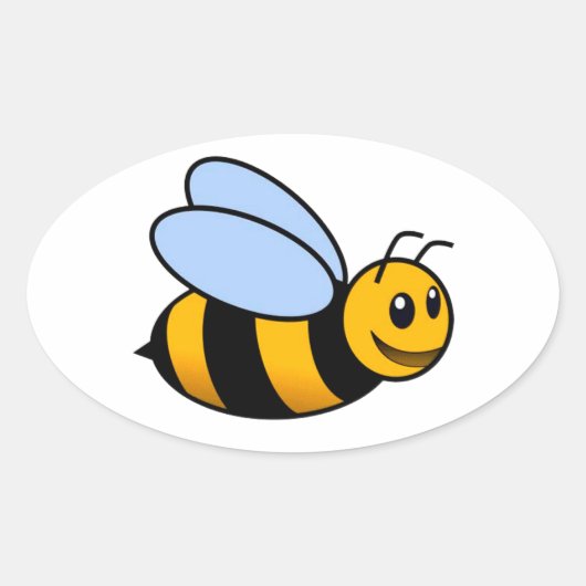 Cute Bumblebee Sticker (Voorkant)