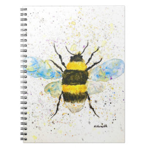 Cute Bumblebee Waterverf Notitieboek