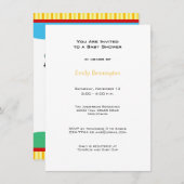 Cute Bumblebees Baby shower Invitation Kaart (Voorkant / Achterkant)