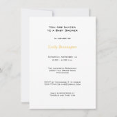 Cute Bumblebees Baby shower Invitation Kaart (Voorkant)