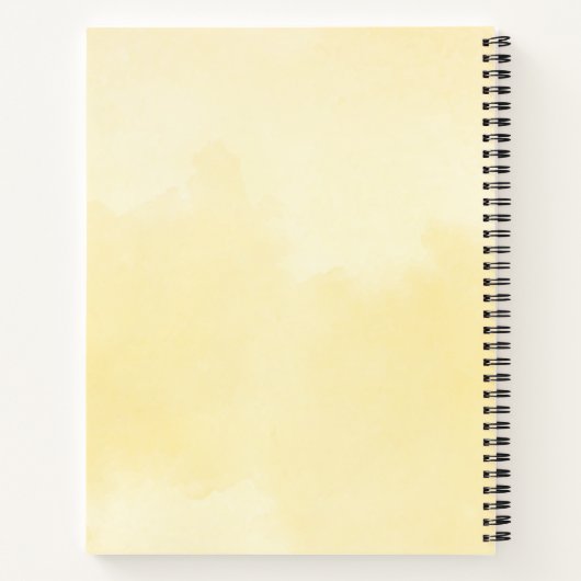 Cute Bumblebees Monogrammed Notitieboek (Achterkant)