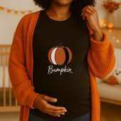 Cute Bumpkin Pumpkin On The Way Maternity T-shirt