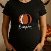 Cute Bumpkin Pumpkin On The Way Maternity T-shirt