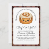 Cute Bun In Oven Baby Reveal  Kaart (Voorkant)