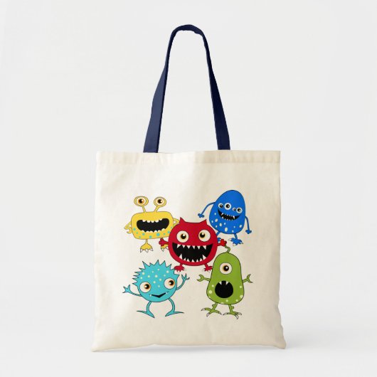 Cute Bunch of Monsters Canvas tas (Voorkant)