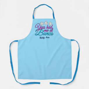 Cute Bunco Game Night Pink Blue Monogram Schort