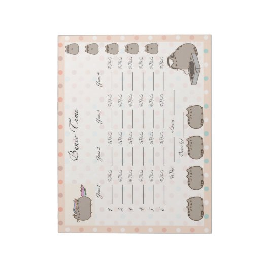 Cute Bunco-vel Notitieblok (Linkerzijde)