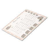 Cute Bunco-vel Notitieblok (Schuin)