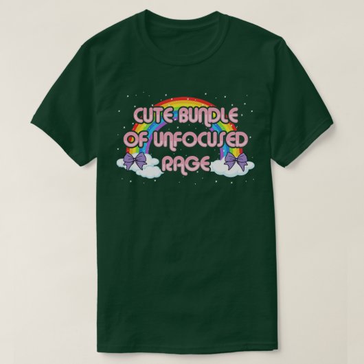 Cute Bundle Unfocus Rage Funny Pastel Gothic Ra T-shirt (Design voorkant)