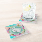 Cute Bunnн Glass Onderzetter (Schuin)