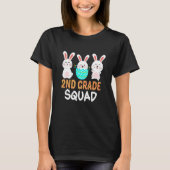 Cute Bunnies 2nd Grade Teacher Squad Easter Day Ti T-shirt (Voorkant)