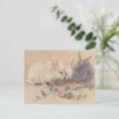 Cute  Bunnies Briefkaart (Staand voorkant)