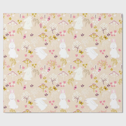 Cute Bunnies Cadeaupapier (Vlak)