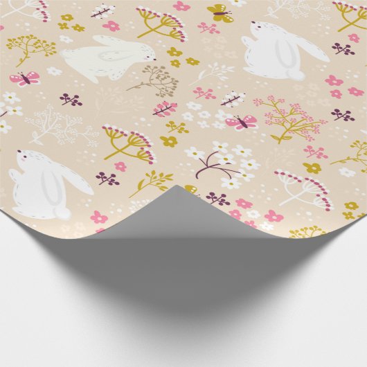 Cute Bunnies Cadeaupapier (Hoek)